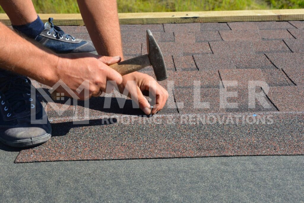 installing asphalt shingles